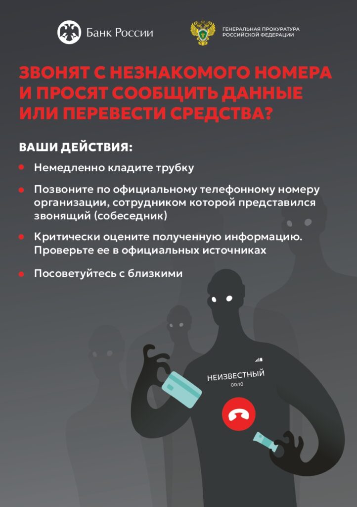 Плакат Как бороться с телефонными мошенниками